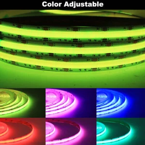 16.4FT COB Flexible LED Strip Light RGB CCT RGBW High Density Room LED Tape Lamp - Picture 1 of 29