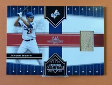 2005 Donruss Champions Jayson Werth "Impressions" GU Bat Relic Dodgers!!!