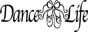 DANCE LIFE decal sticker BALLET SHOES Dancer studio truck car window decals - Picture 1 of 1
