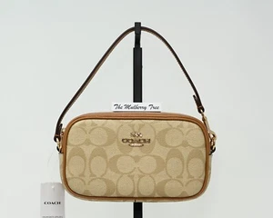 Coach Jamie Armband leicht khakifarben Signature Canvas Sattel Leder CA718 Neu mit Etikett $ 178 - Bild 1 von 12