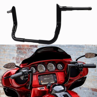 1.5"Handlebar 14"Rise Meathook HangerBar For Harley Street Electra Glide 1982-UP - Image 1 of 4