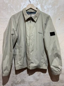 Thomas Burberry Vintage Men's Full Zip Lightweight Beige Jacket Size S - Picture 1 of 22
