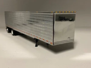 CHROME & BLACK SPREAD AXLE DCP 1/64 53' UTILITY VAN TRAILER - Picture 1 of 2