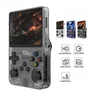 128G Retro Handheld Video Game Console Linux System 3.5 Inch IPS Screen Portable - Picture 1 of 34
