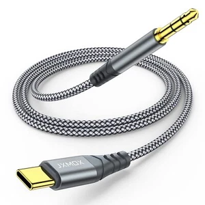 USB C to 3.5mm Audio Aux Jack Cable (4ft), Type C to 3.5mm Headphone Car Stereo - Picture 1 of 6
