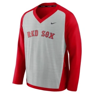 Nike Boston Red Sox Performance Pullover Windshirt Men's Size L Red Gray - Picture 1 of 4