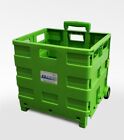 NEW GREEN LARGE FOLDING CAMPING TRUNK CART CRATE TROLLEY 40G CAPACITY FOLDABLE