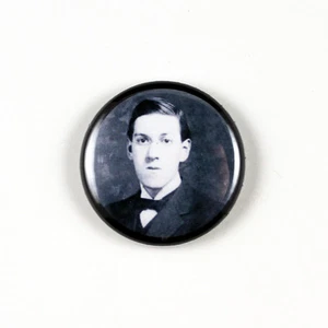 H.P. Lovecraft - Author - Literary 1 inch Pinback Button - Call of Cthulhu - Picture 1 of 3