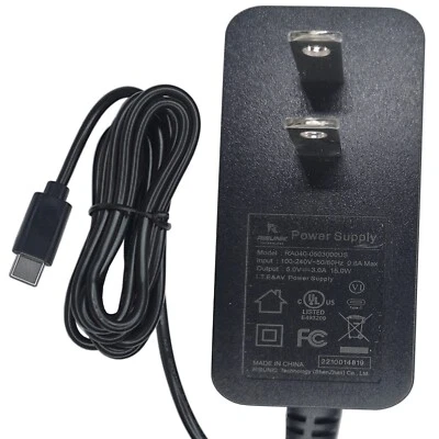 UL 5V 3A 15W USB-C AC/DC Adapter for Meta Quest 3 3S S3A Q3S VR Headset MA0122 - Image 1 of 4