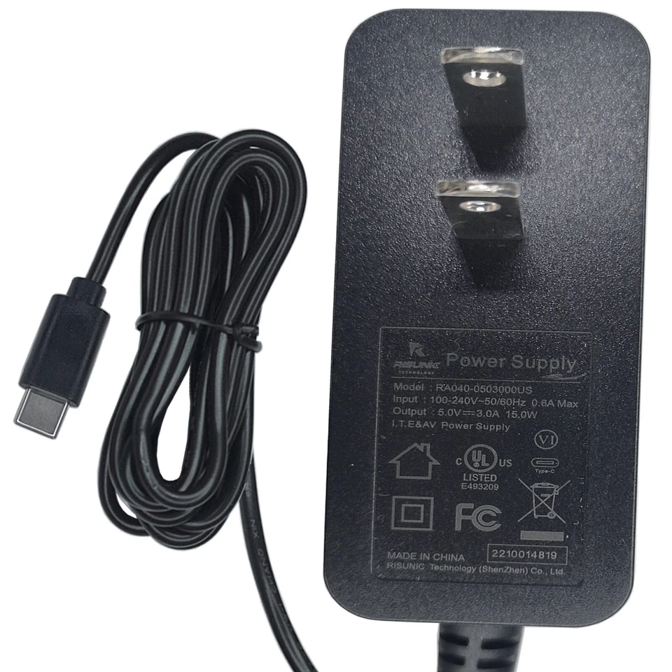 UL 5V 3A 15W USB-C AC/DC Adapter for Meta Quest 3 3S S3A Q3S VR Headset MA0122 - Image 1 of 4