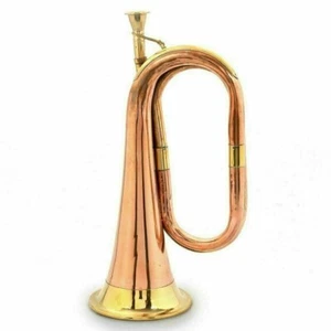 Bugle Copper/Brass Made Classy Gift Items Old School Orchestra Band Bugle - Picture 1 of 6