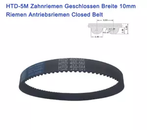 HTD-5M Zahnriemen Geschlossen Breite 10mm Riemen Antriebsriemen Closed Belt - Bild 1 von 7