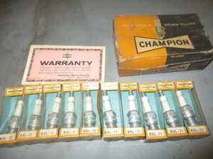 Vintage NOS new Champion Spark Plugs RBL7Y (10) Champion # 400 = RV9YC - Picture 1 of 1