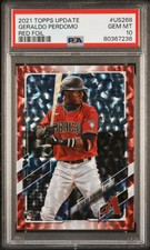 Geraldo Perdomo RC PSA 10 GEM MINT 2021 Topps Update Red Foil /199 Diamondbacks