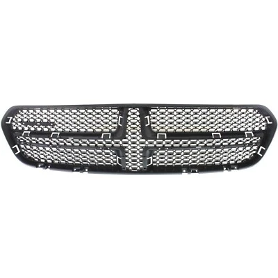 Front Textured New Grille Insert For 2014-2020 Dodge Durango Black Plastic Foto 1 de 4