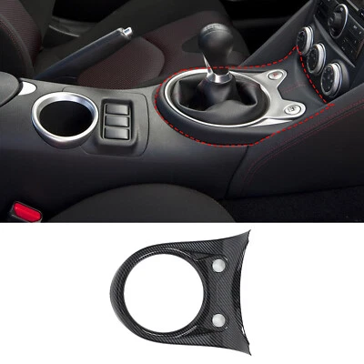ABS Carbon Fiber Gear Shift Frame Trim Cover Fits Manual Nissan 370Z 2009-2020 — 第 1/4 张图片