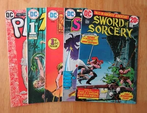 Lot of *5* 1970s DC #1's! SWORD OF SORCERY•STALKER•KONG•RIMA (VF/NM) + PLOP! - Picture 1 of 8