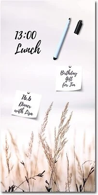 Magnettafel Calm Grasses aus Glas 30 x 60 cm für Küche Memoboard magnetisch - Bild 1 von 4