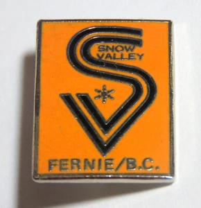 Snow Valley Fernie BC Ski Pin _ Lapel Pin- - Picture 1 of 3