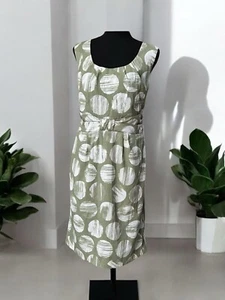Vestido básico forrado George By Mark Eisen para mujer talla 12 Sage Lagume - Imagen 1 de 4