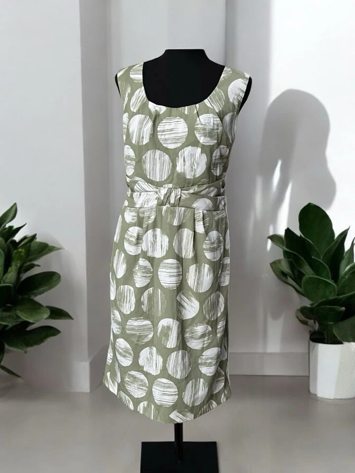 George By Mark Eisen Womens Size 12 Sage Lagume Basic Dress Lined - Image 1 of 4