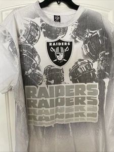 Raiders Shirt Mens XXXL White Football RARE NFL - Picture 1 of 7