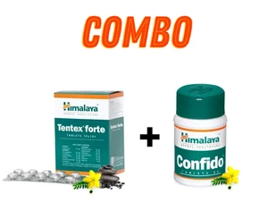 Himalaya Combo of Confido Tablet & Tentex Forte Tablet For Men's Health - Picture 1 of 4