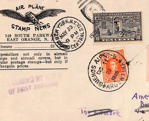 USA-ARGENTINA Air 1926 Cover *DON DUGGAN* FIRST FLIGHT Muller 223 (15,000) WT139 - Picture 1 of 11