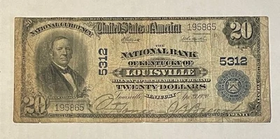 U.S. (Louisville, KY) - Series of 1902 $20.00 National Currency Banknote - Image 1 of 2
