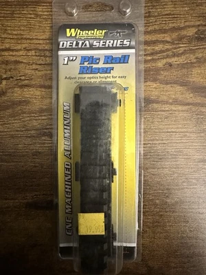 Wheeler Engineering Delta Series 1” Pic Rail Riser Black Brand New In Package - Image 1 of 3