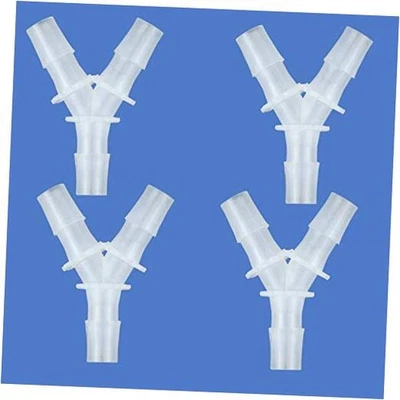  Montaje de barra de manguera de 3/8" igual púas en forma de Y junta de plástico de 3 vías 3/8" (4 piezas) Foto 1 de 4