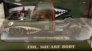 M2 MACHINES 1:24 COL SQUARE BODY 1973 CHEVROLET CHEYENNE SUPER 10 HS01 22-01 NIP - Picture 1 of 8