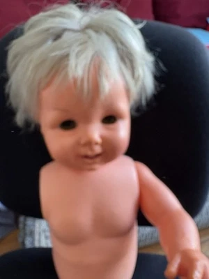 Poupée bébé baigneur ancien de marque FURGA - Photo 1/4