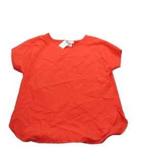 Camisa Nell Flores Mujer Mediana Manga Corta Blusa Hecha en EE. UU. Poliéster Top - Imagen 1 de 7