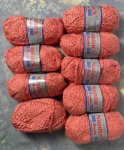 Lot of 9 Skeins Columbia Minerva - Nantuck Brushed Yarn - Apricot # 1537 - Picture 1 of 3