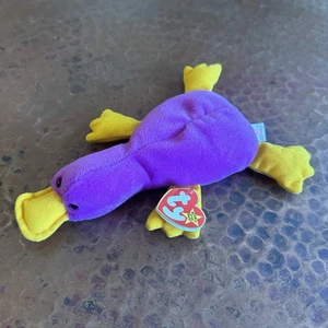 Ty Beanie Baby Original 9 RARE Patti Platypus 1993 4th Gen Generation Fourth - Picture 1 of 6