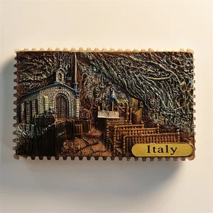 Imán de nevera Italia pegatina de refrigerador decoración del hogar Matera cueva iglesia recuerdo - Imagen 1 de 4