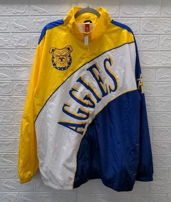 Nuevo Cortavientos Mitchell & Ness Arched Retro Lines A&T Talla XL Foto 1 de 4