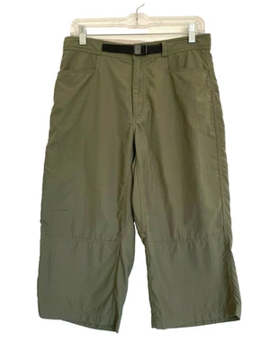 Columbia GRT Womens Green Omni Dry Belted 100% Nylon Cropped Pants 30" Waist - Image 1 of 4