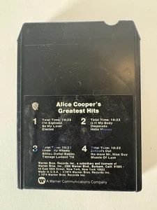 Vintage Alice Cooper Greatest Hits 8 Track Tape - Picture 1 of 6