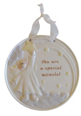 Placa suspensa RUSS GIFT FROM HEAVEN “You Are A Special Miracle” pintada à mão - Imagem 1 de 4