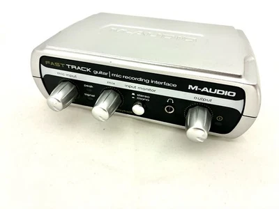 M-Audio Fast Track Guitar Instruments Mic Recording USB Digital Interface Tested - Image 1 of 2