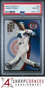 2001 FLEER E-X #20 SAMMY SOSA CUBS PSA 10 - Picture 1 of 3