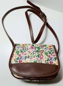 KENZO Shoulder Bag Floral Pattern Crossbody Pochette Super Excellent Condition - Picture 1 of 12