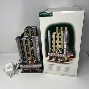 Dept 56 Radio City Music Hall Christmas In The -W/Original Box 56.58924 WORKS - Picture 1 of 15
