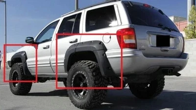 JEEP CHEROKEE WJ Kotflügelverbreiterungen SATZ FENDER FLARES 10 Stück - Bild 1 von 4