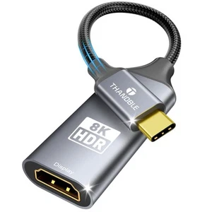 USB C to HDMI 2.1 Adapter, Support 8K@60Hz and 4K 120Hz, Dynamic HDR, Thunder... - Picture 1 of 7