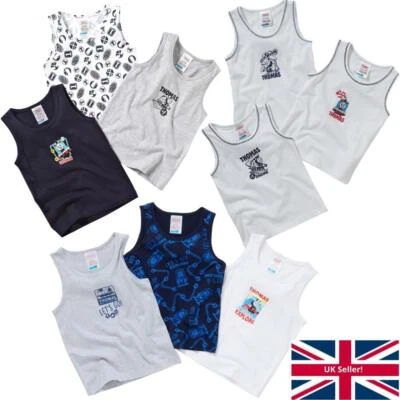 Thomas & Friends Jungenwesten Back to School 3er-Pack Baumwolle Charakterdruck 2-6 Jahre