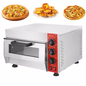 ✅Pizzaofen Backofen Pizza 2000 Watt Edelstahl Pizzastein Gastro Ofen backen 220V - Bild 1 von 5