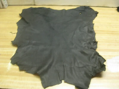 Deer Leather Top Grain Leather # 0009617 Color Black R 23 - Image 1 of 4